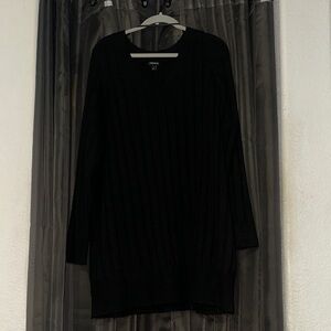 Torrid size 2 Women's Black V-Neck Sweater dress